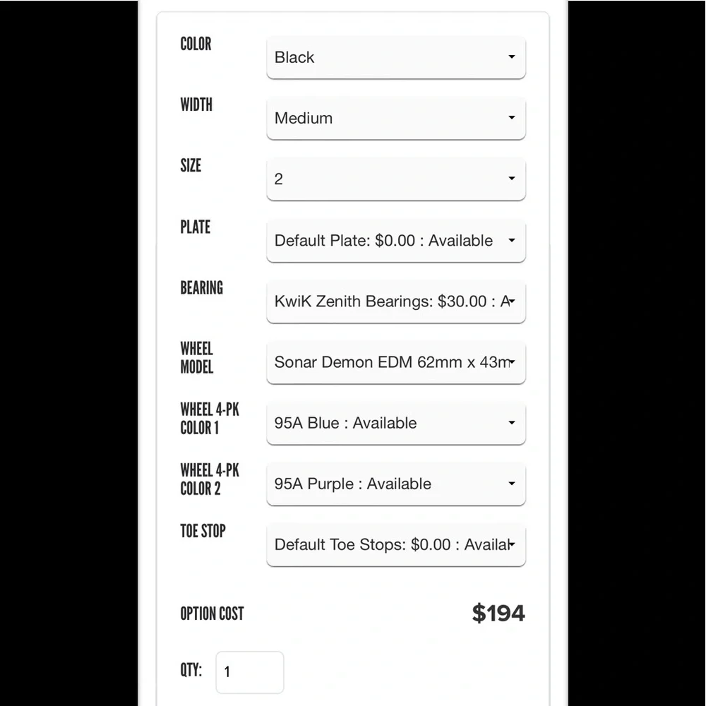 Riedell R3 Demon Roller Skate Set - Picture 2 of 10